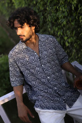 BLACK AZTEC PRINTED SHIRT - CRAIG