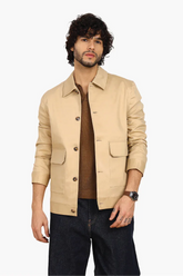 BEIGE TWILL JACKET - CRAIG