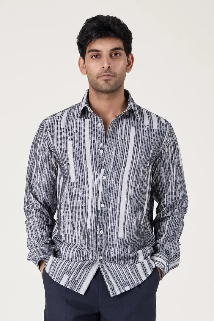 BARCODE ABSTRACT SHIRT - CRAIG
