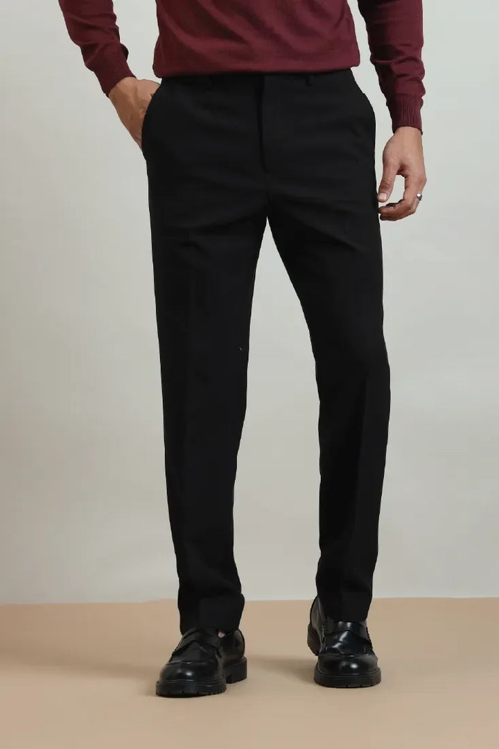 SLIM FIT TROUSER BLACK - CRAIG