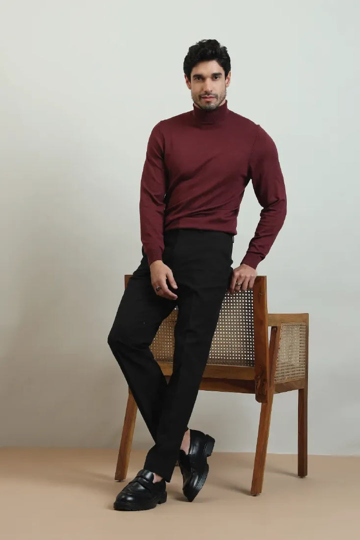 SLIM FIT TROUSER BLACK - CRAIG