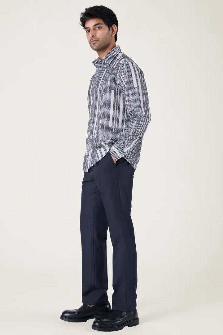 BARCODE ABSTRACT SHIRT - CRAIG