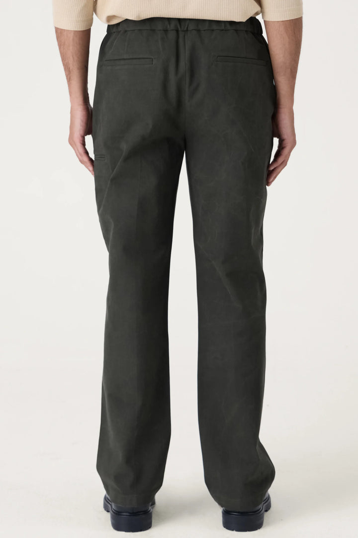 BUCKLE CARGO TROUSERS OLIVE - CRAIG