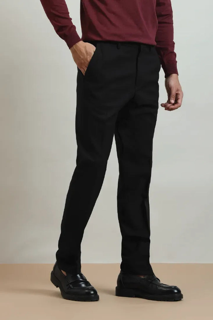 SLIM FIT TROUSER BLACK - CRAIG