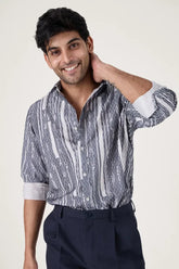BARCODE ABSTRACT SHIRT - CRAIG