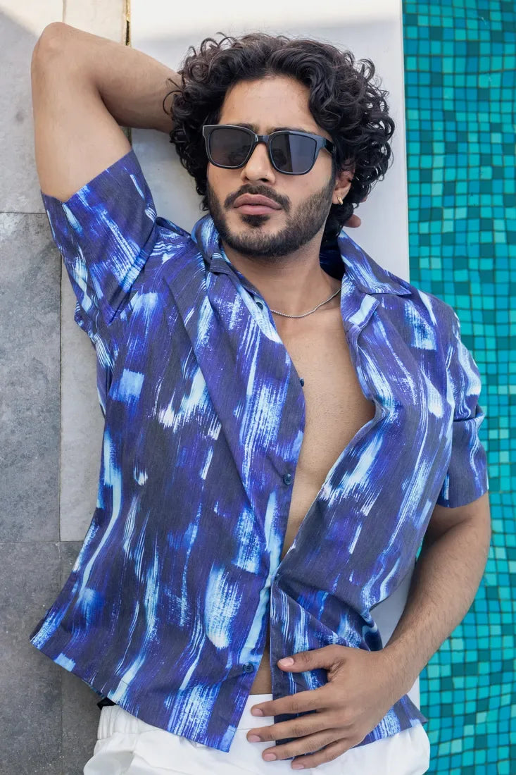 NIGHT SKY PRINTED SHIRT - CRAIG