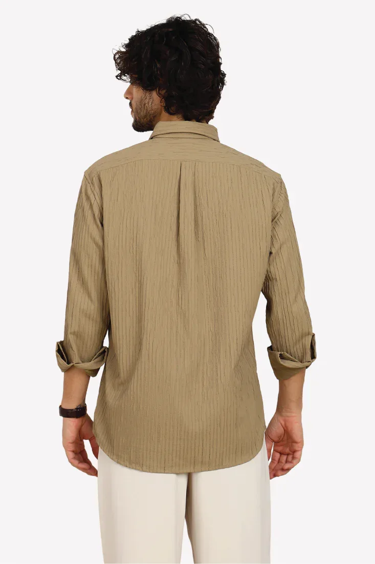 CARAMEL EVENING SHIRT - CRAIG