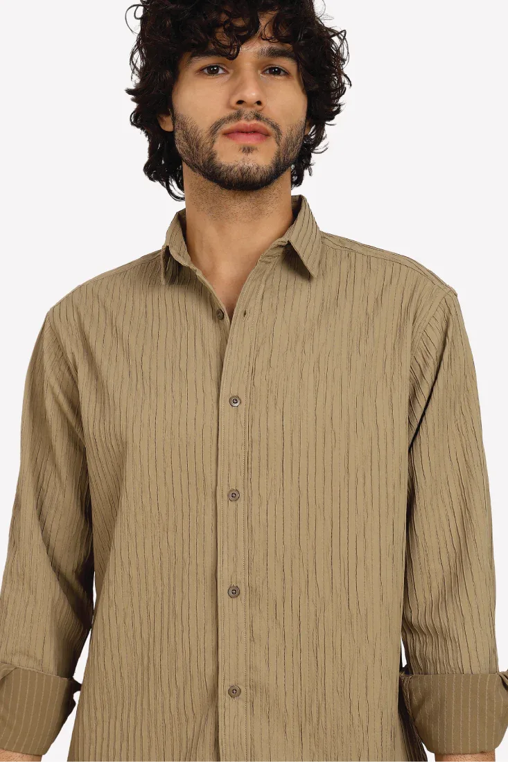 CARAMEL EVENING SHIRT - CRAIG