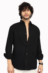 BLACK EVENING SHIRT - CRAIG