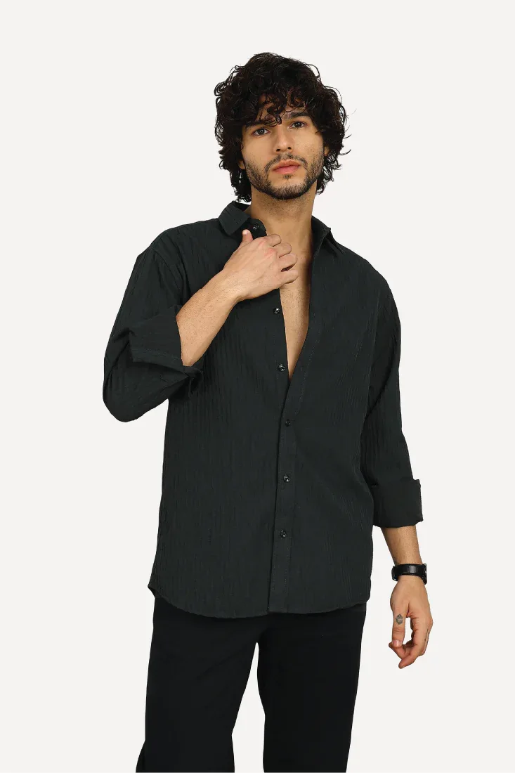 NAVY EVENING SHIRT - CRAIG