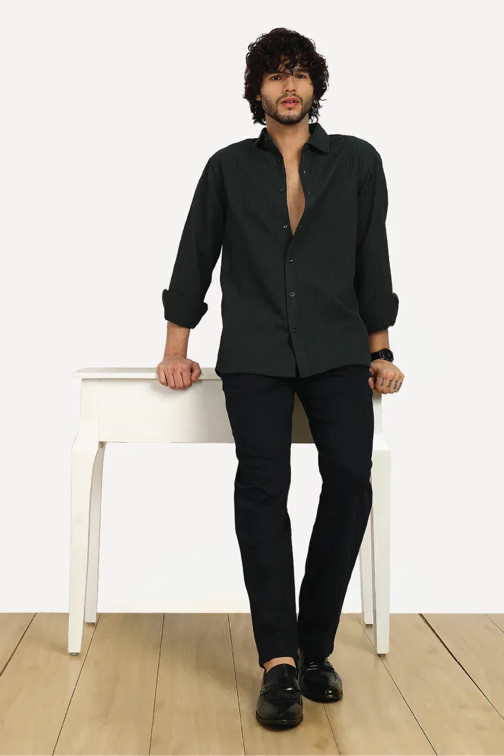 NAVY EVENING SHIRT - CRAIG