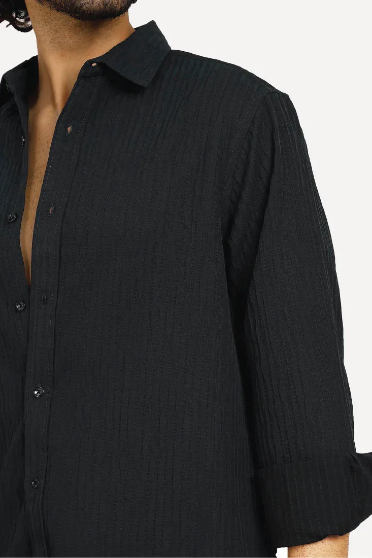 NAVY EVENING SHIRT - CRAIG