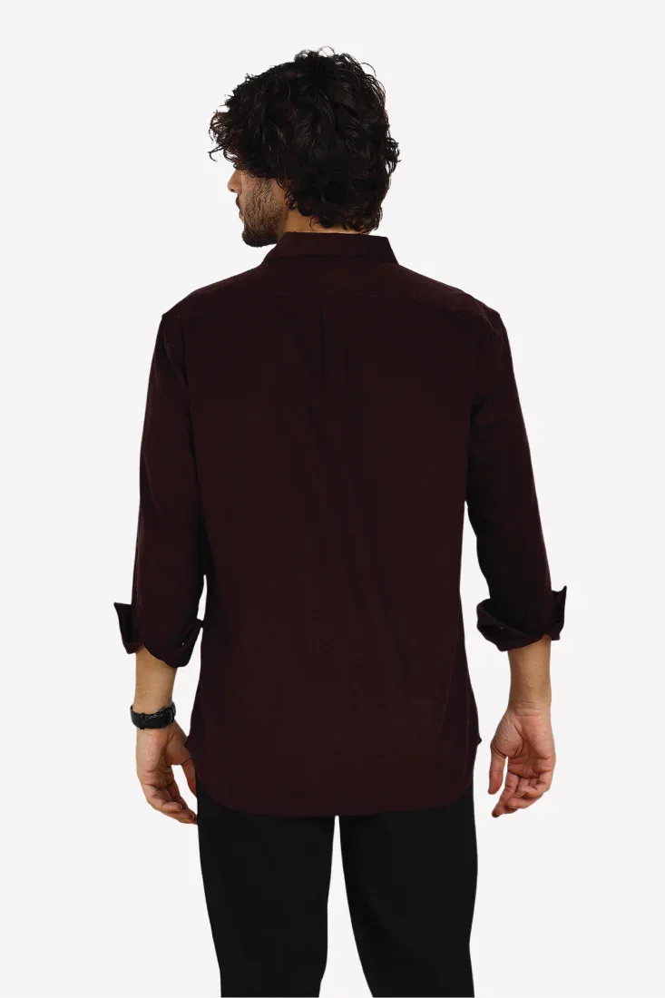WINE CORDUROY SHIRT - CRAIG
