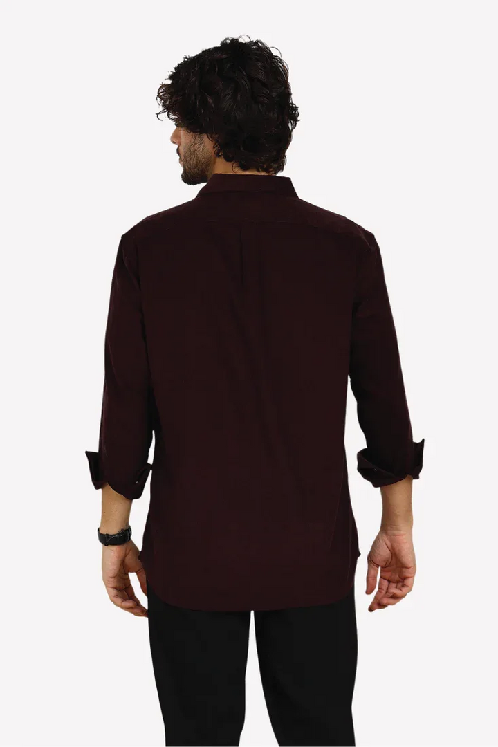 WINE CORDUROY SHIRT - CRAIG