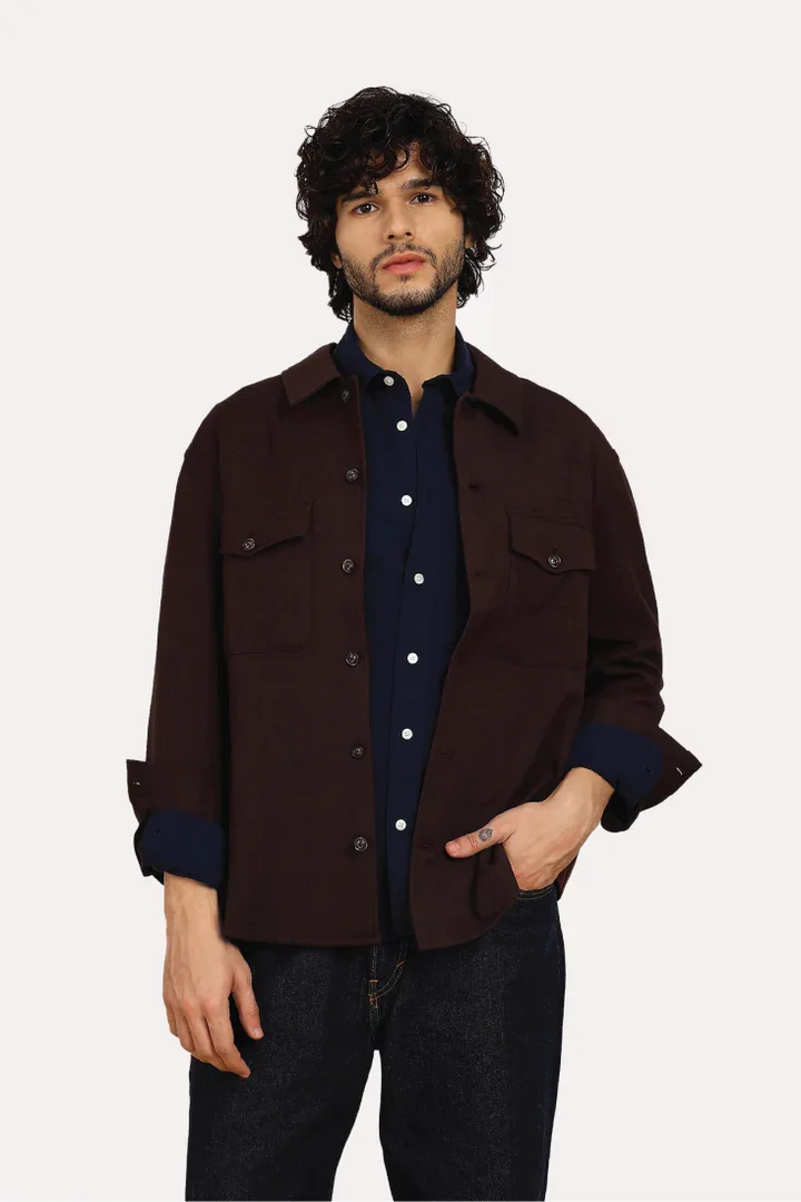 WINE COMFORT OVERSHIRT - CRAIG