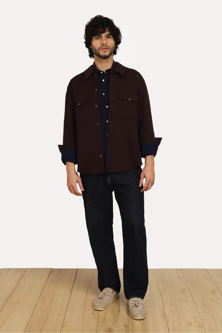 WINE COMFORT OVERSHIRT - CRAIG