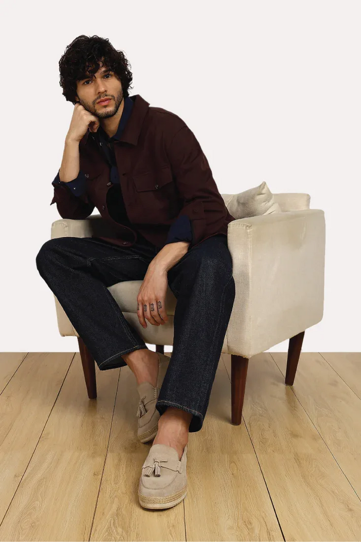 WINE COMFORT OVERSHIRT - CRAIG