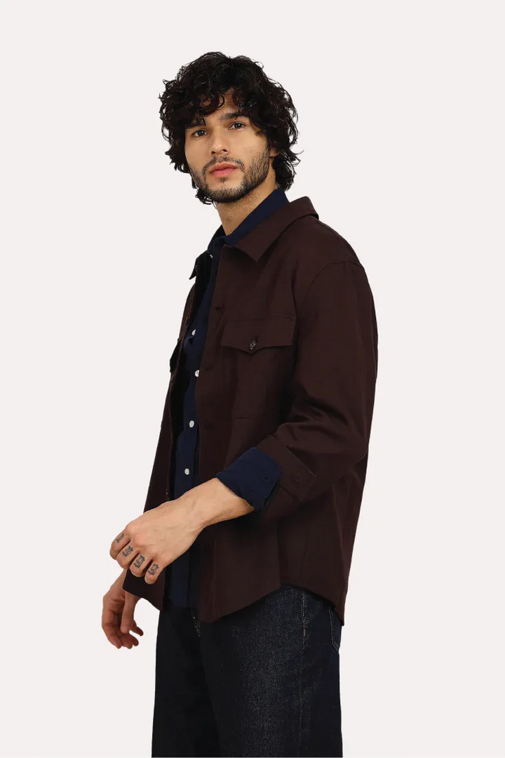 WINE COMFORT OVERSHIRT - CRAIG