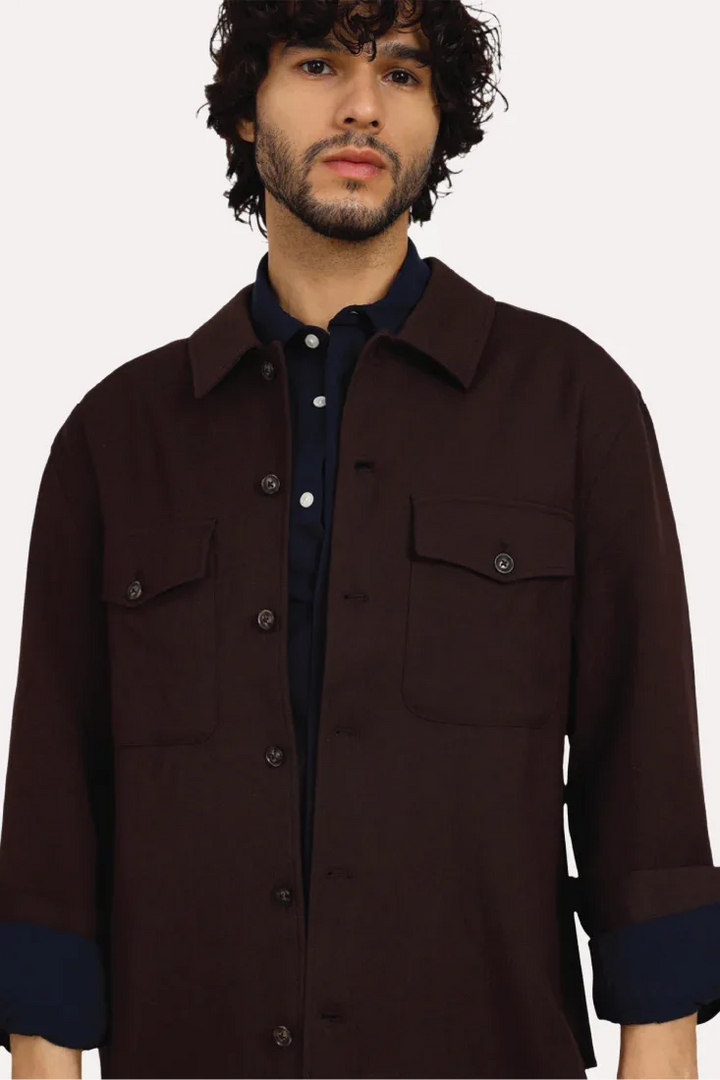 WINE COMFORT OVERSHIRT - CRAIG