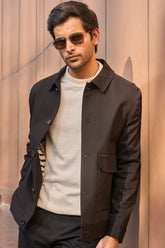 BLACK TWILL JACKET - CRAIG