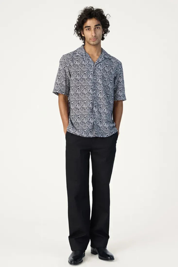 BLACK AZTEC PRINTED SHIRT - CRAIG