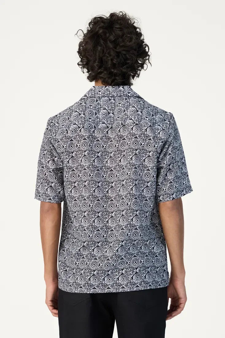 BLACK AZTEC PRINTED SHIRT - CRAIG