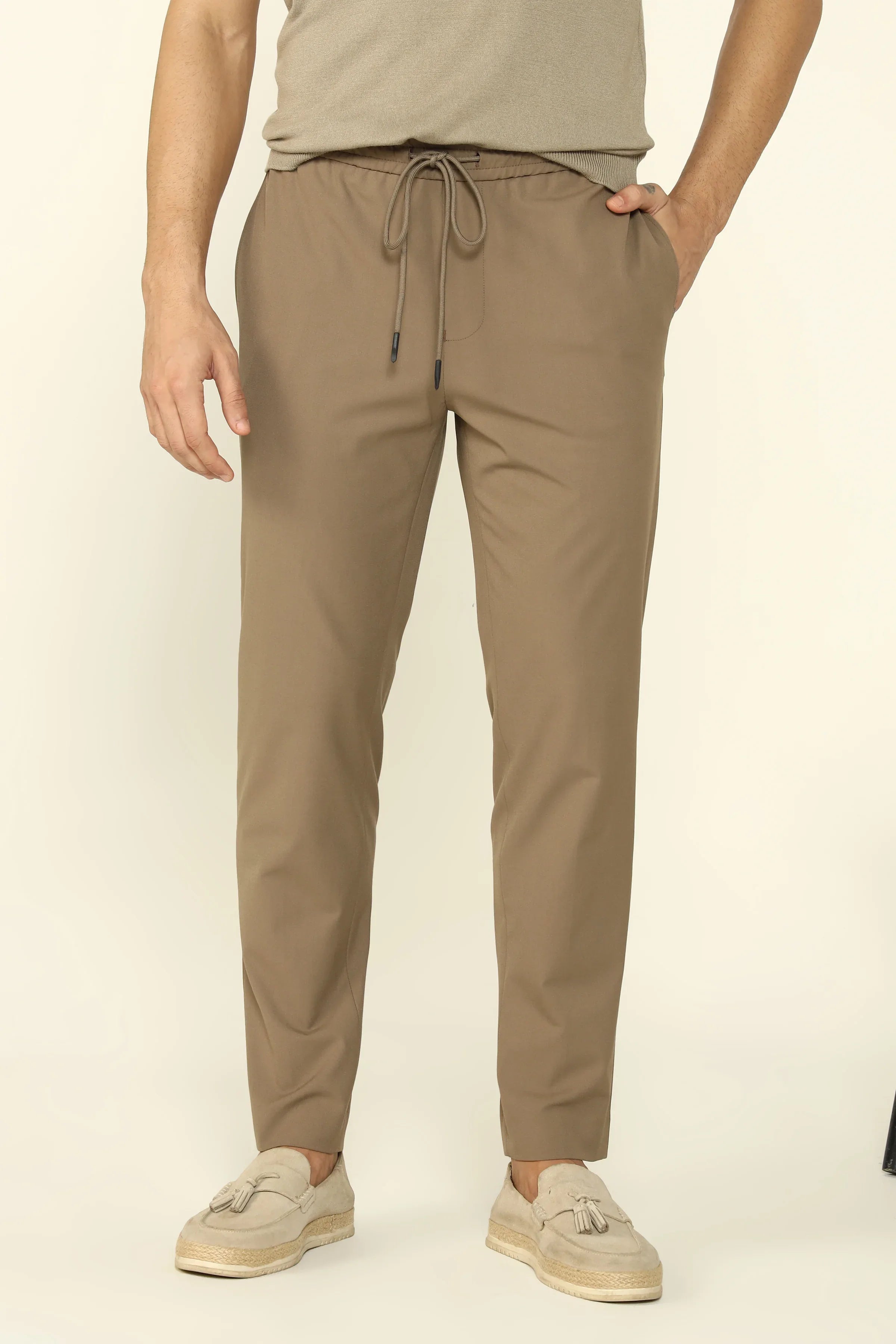 EASYCARE JOGGER TROUSERS KHAKHI - CRAIG