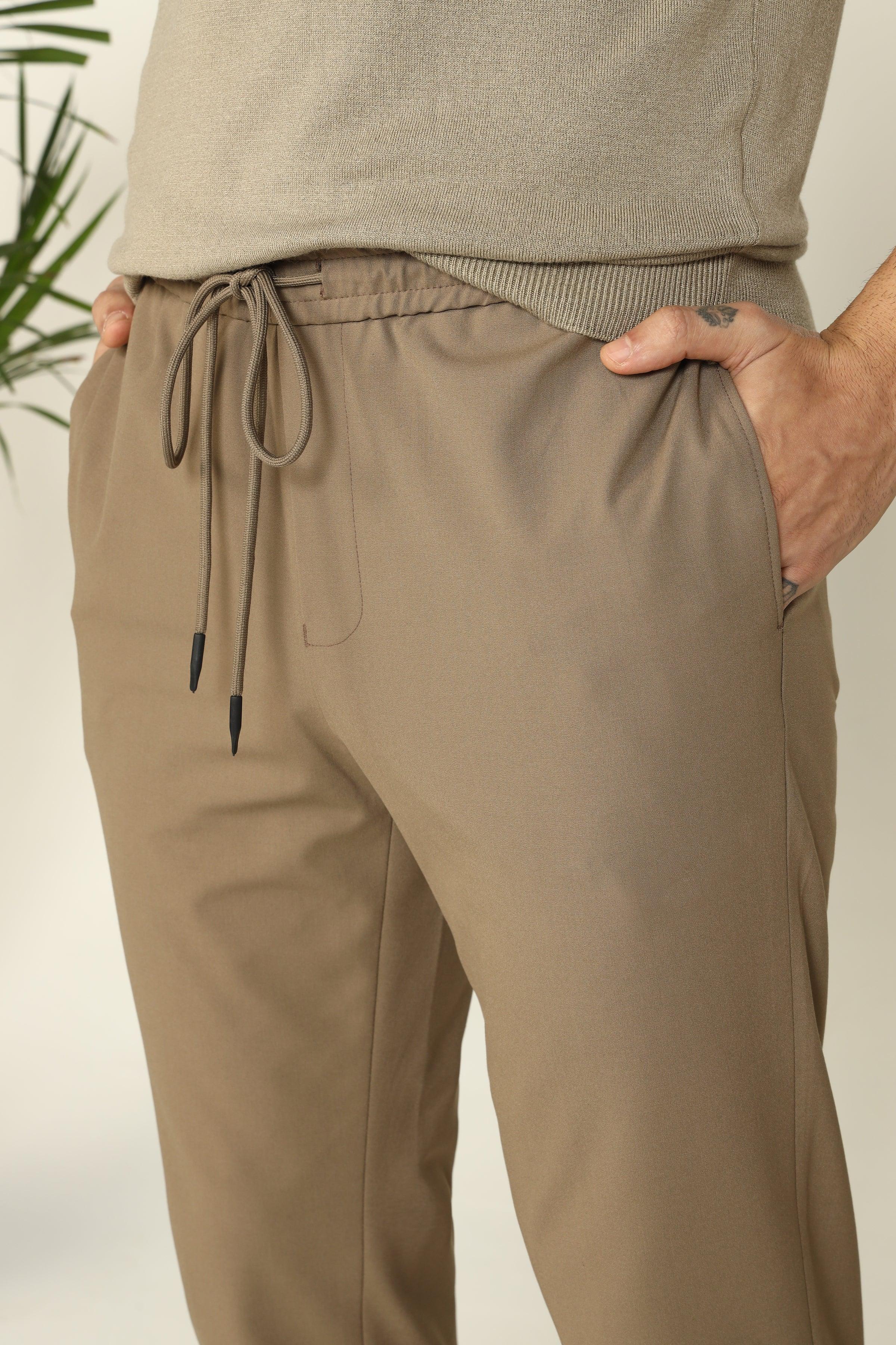 EASYCARE JOGGER TROUSERS KHAKHI - CRAIG