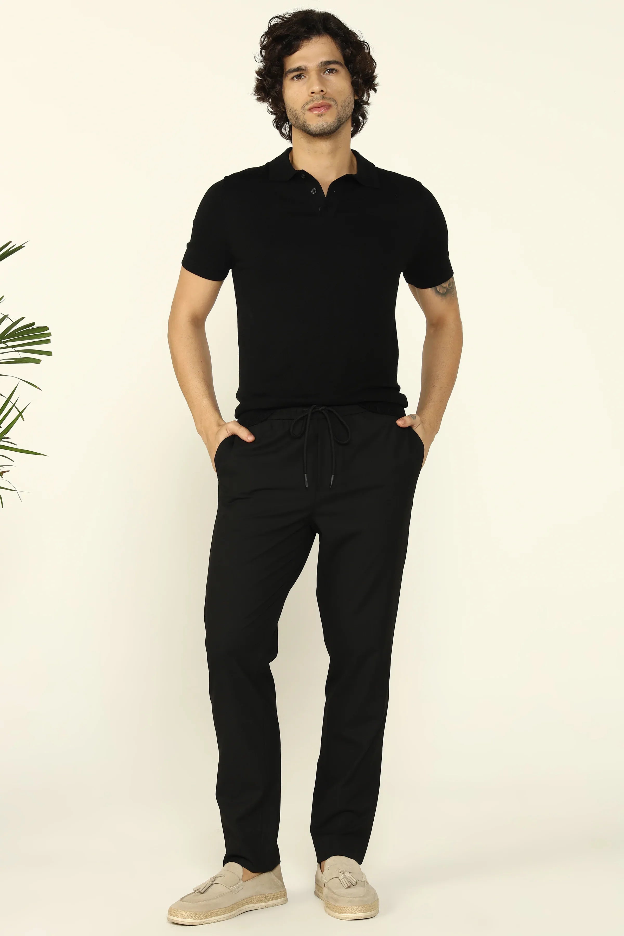 EASYCARE JOGGER TROUSERS BLACK - CRAIG