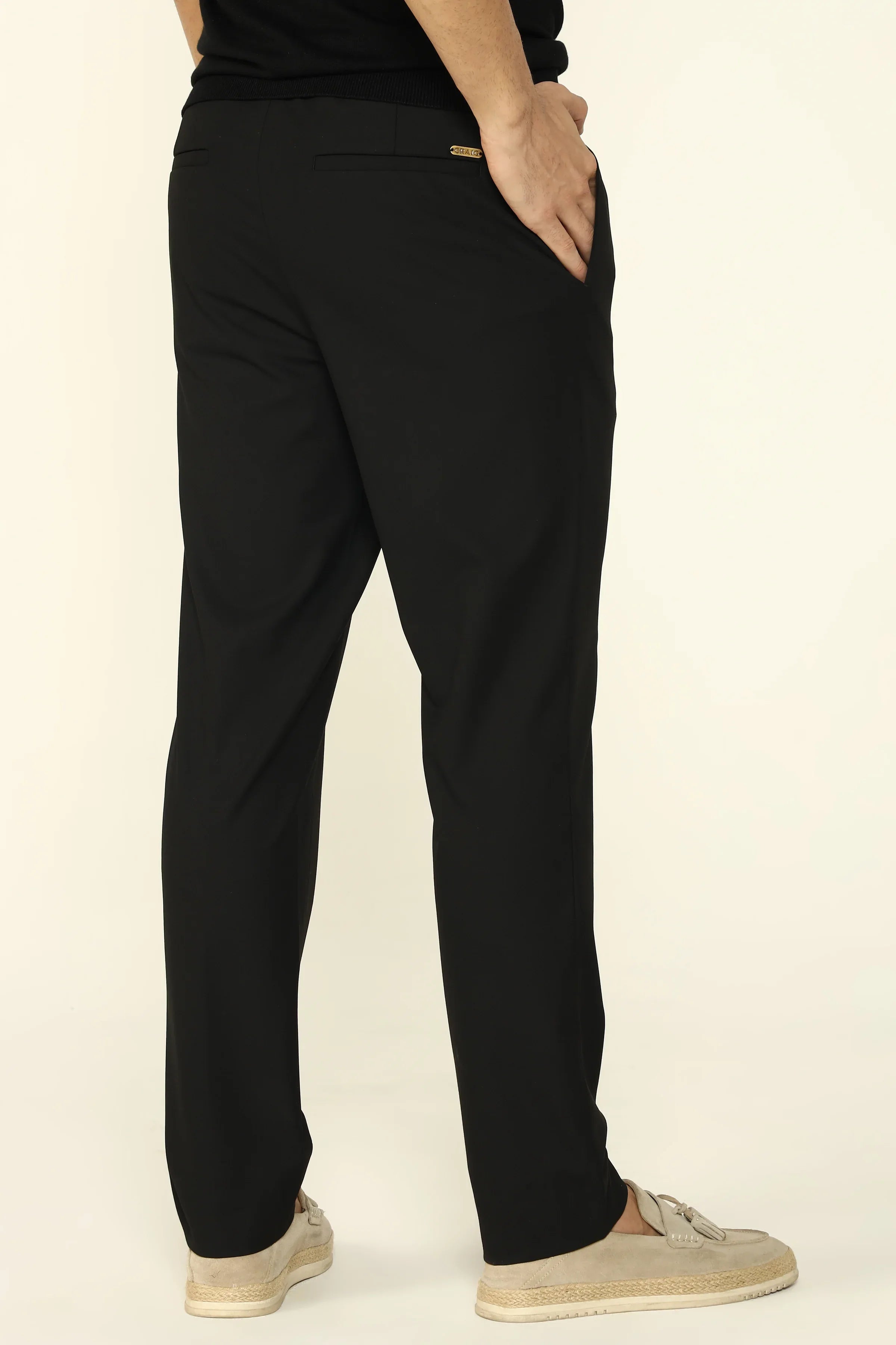 EASYCARE JOGGER TROUSERS BLACK - CRAIG