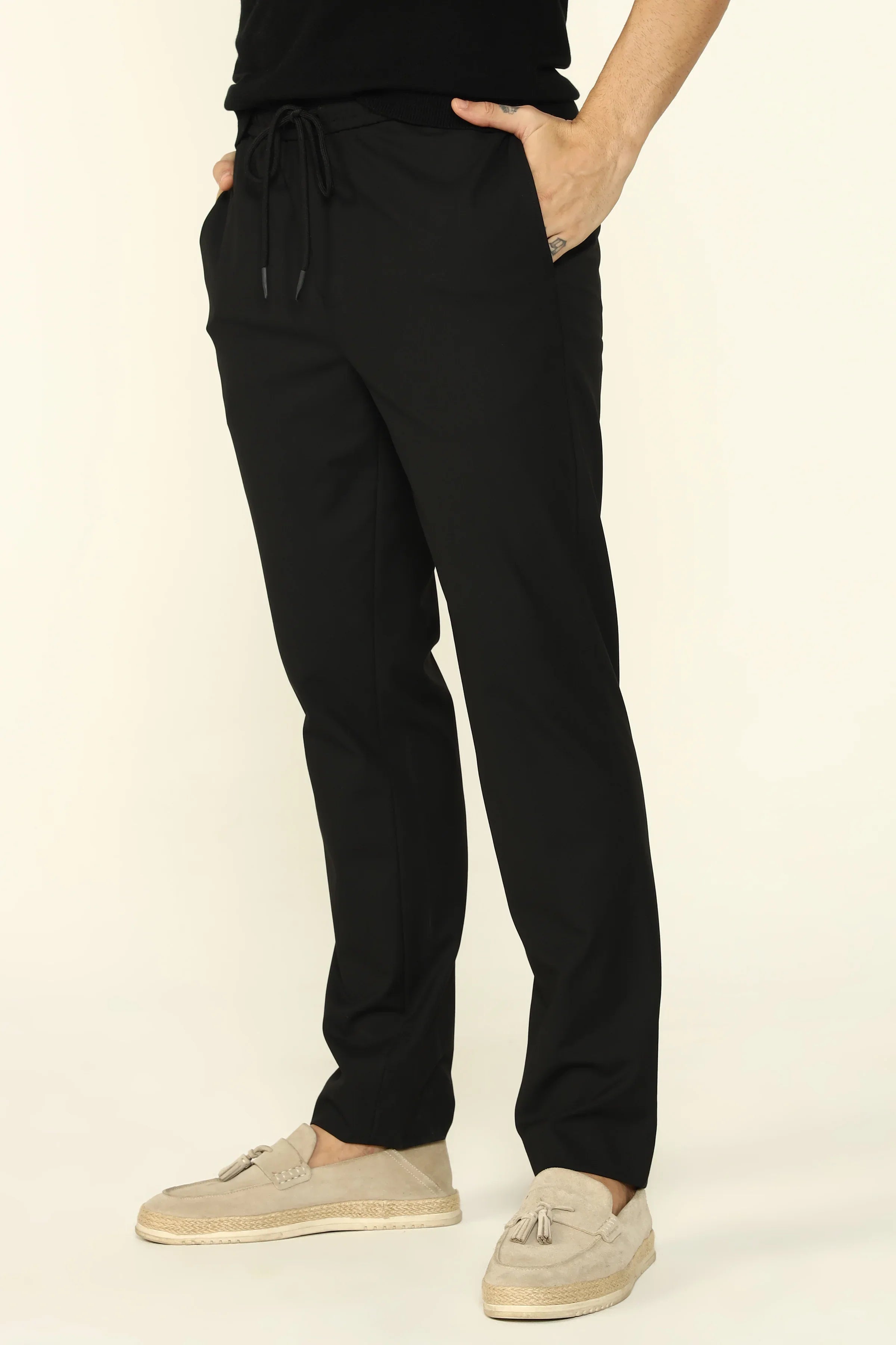 EASYCARE JOGGER TROUSERS BLACK - CRAIG