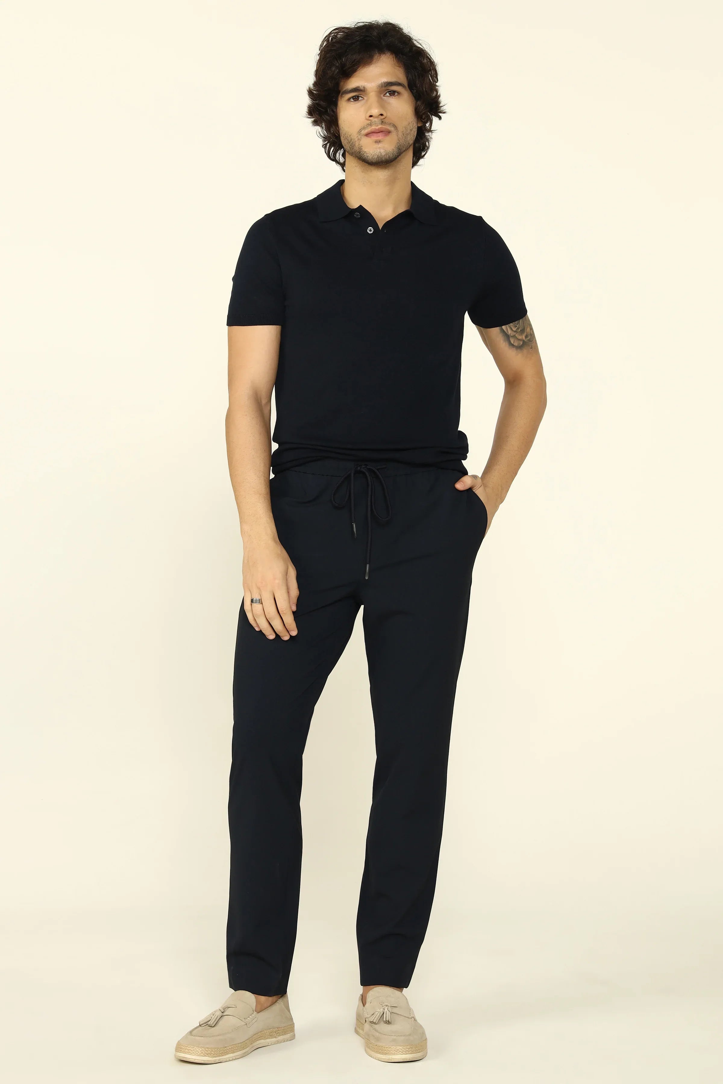 EASYCARE JOGGER TROUSERS NAVY - CRAIG