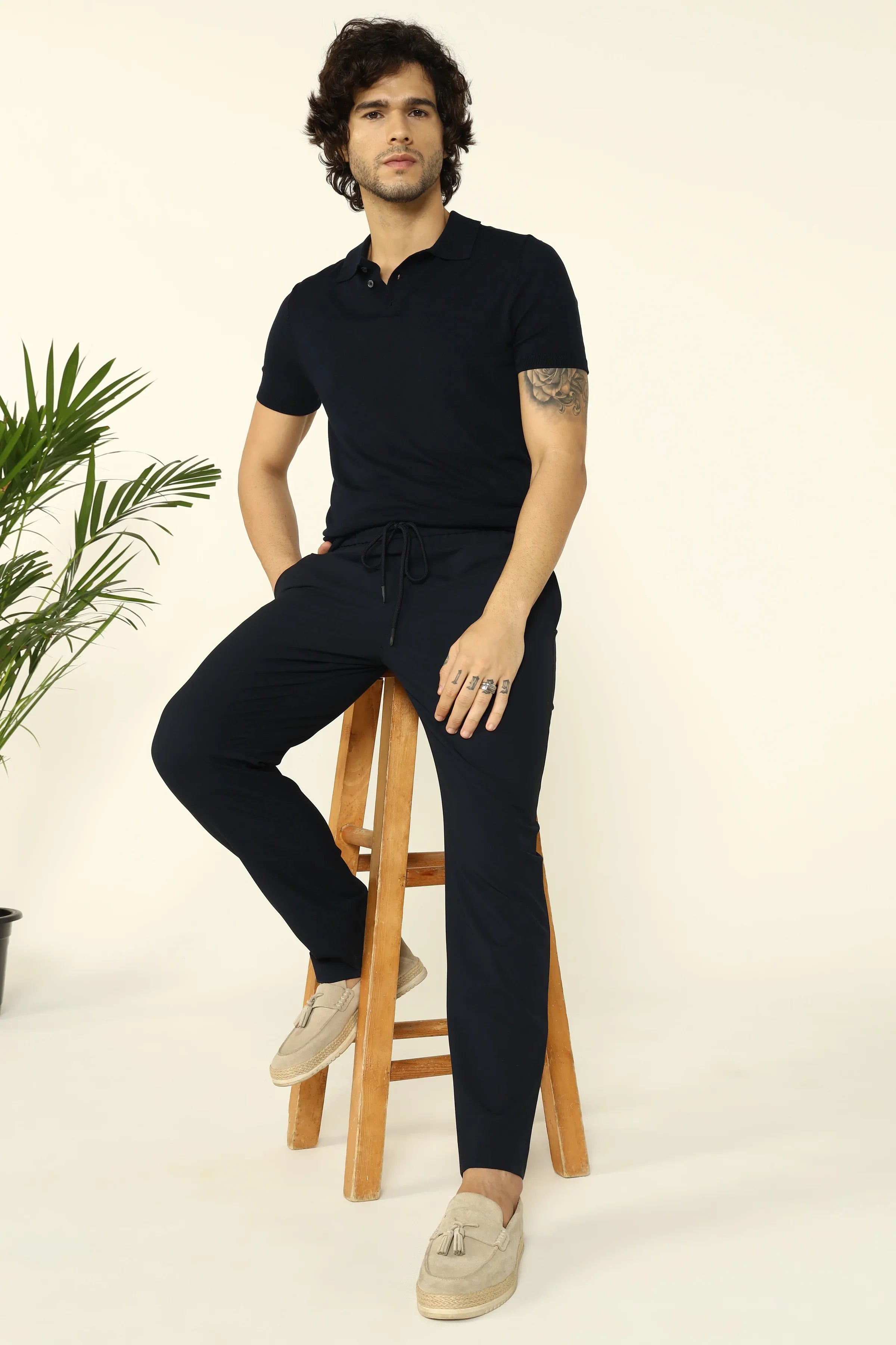 EASYCARE JOGGER TROUSERS NAVY - CRAIG