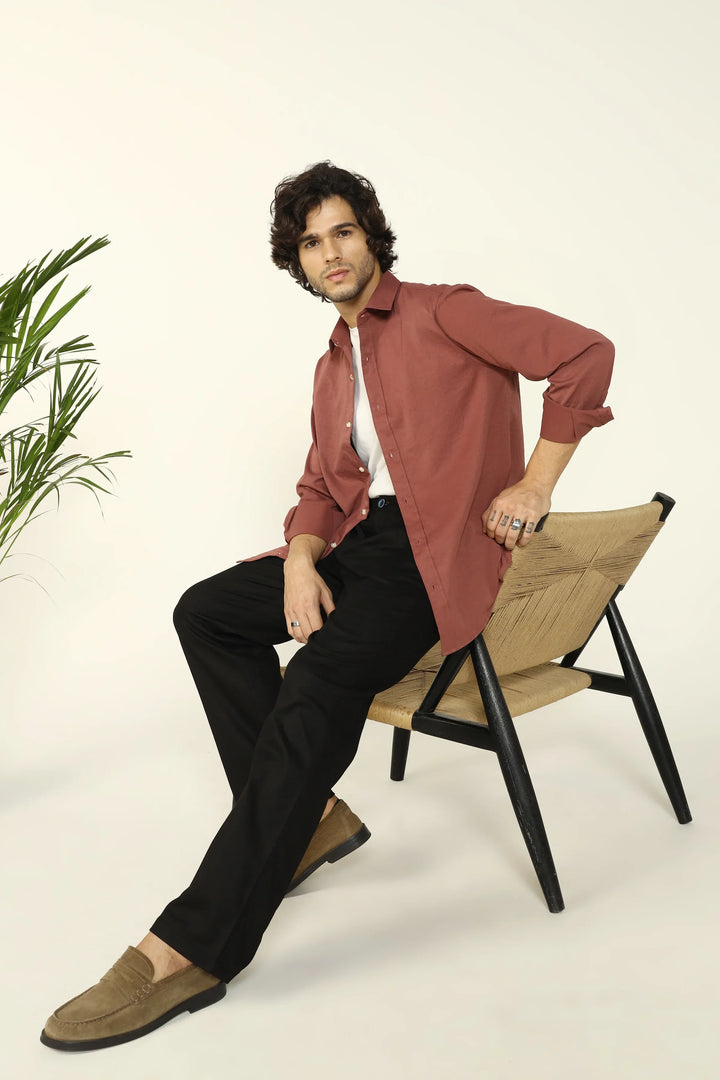 REGULAR FIT COTTON TROUSERS BLACK - CRAIG