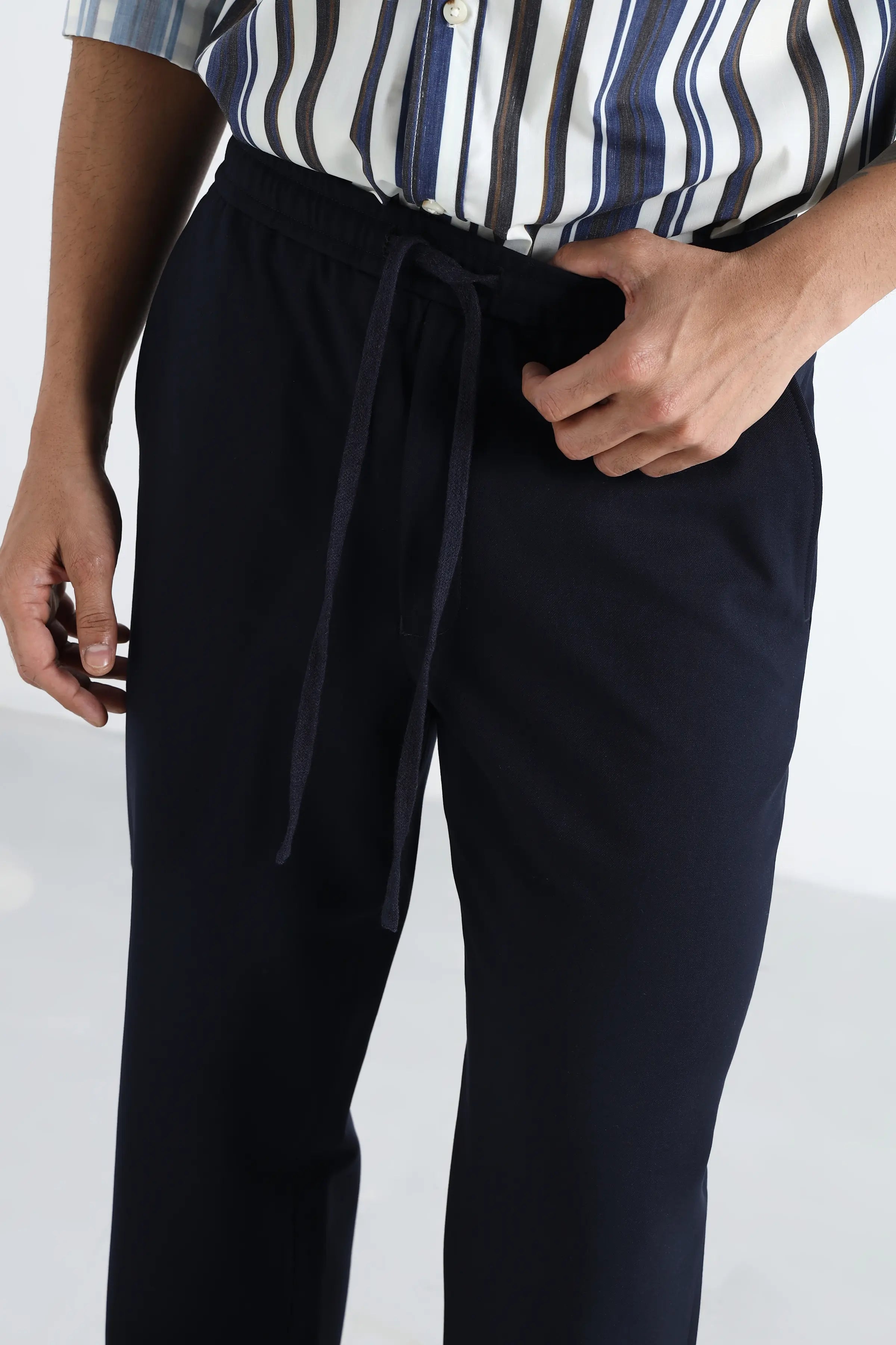 Midnight Navy Comfort Jogger Waist Trousers