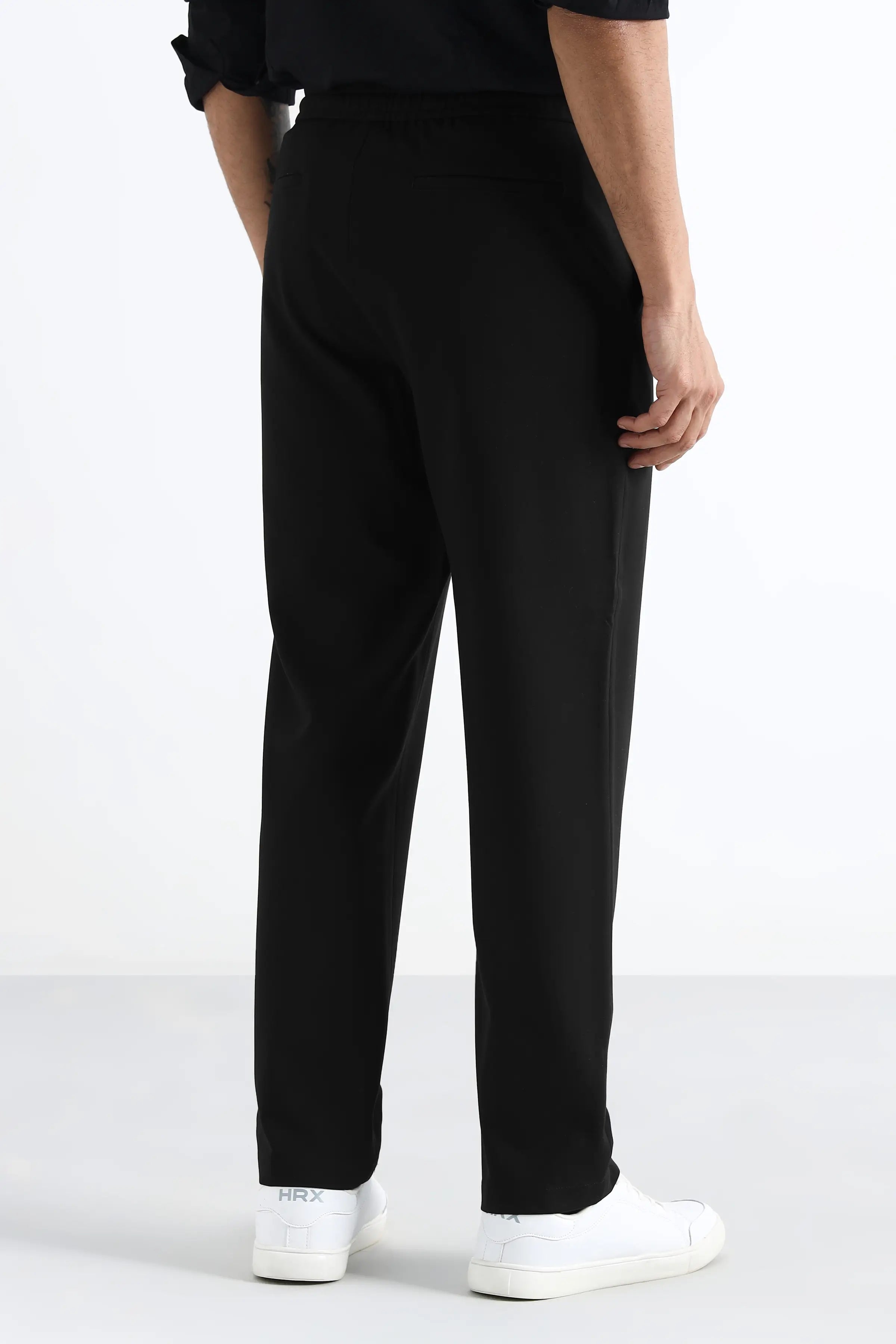 Black Comfort Jogger Waist Trousers