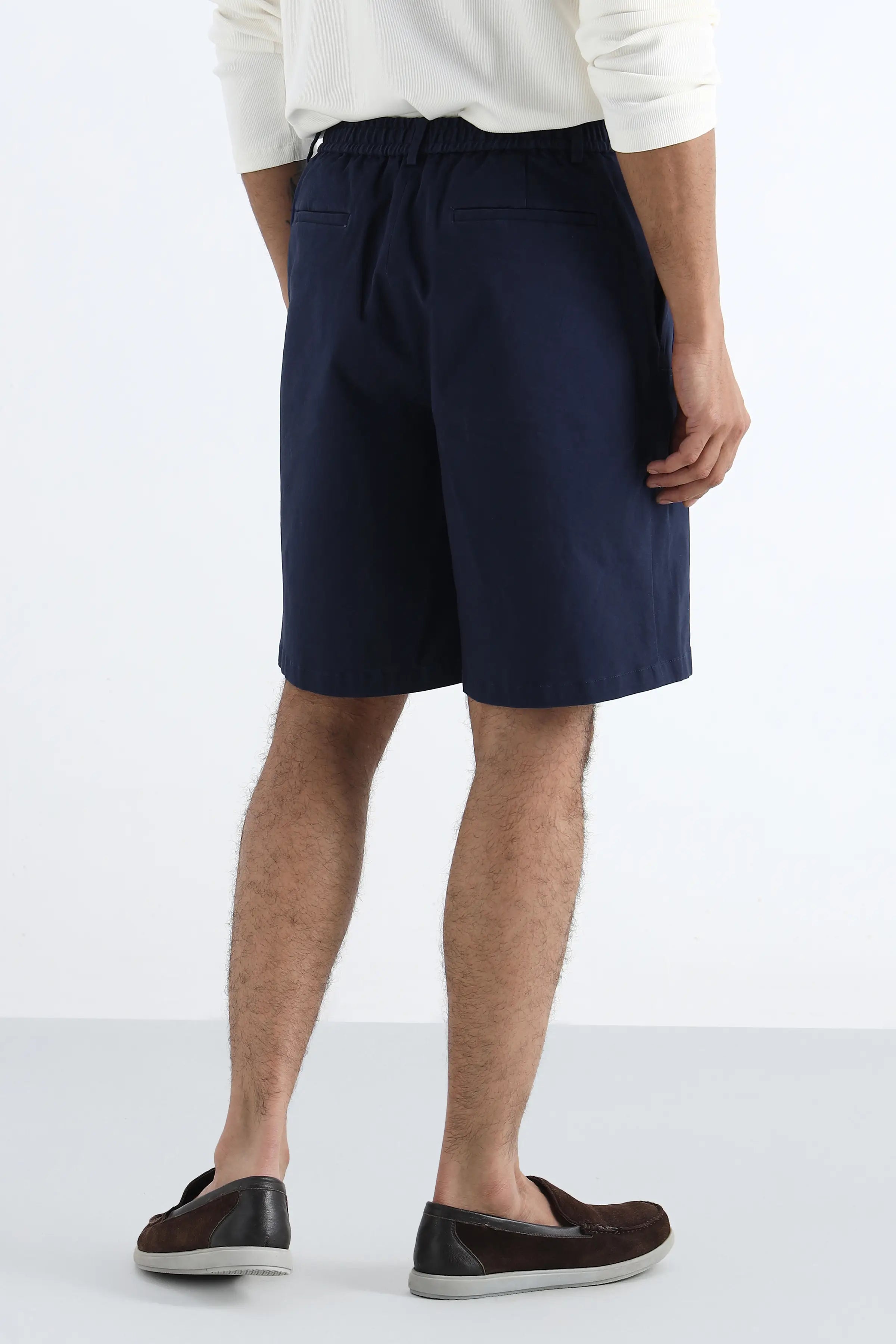Navy Longline Shorts