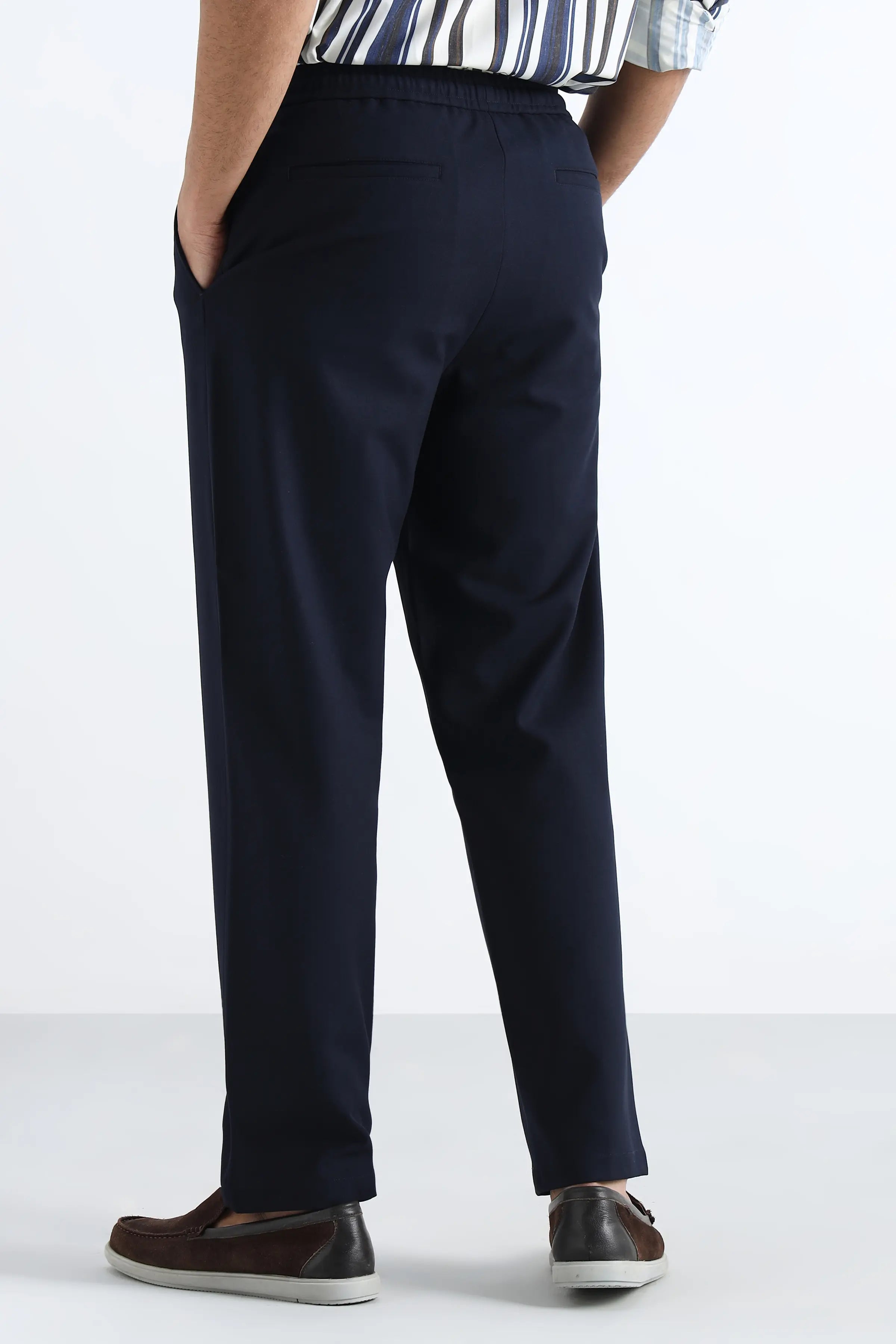 Midnight Navy Comfort Jogger Waist Trousers