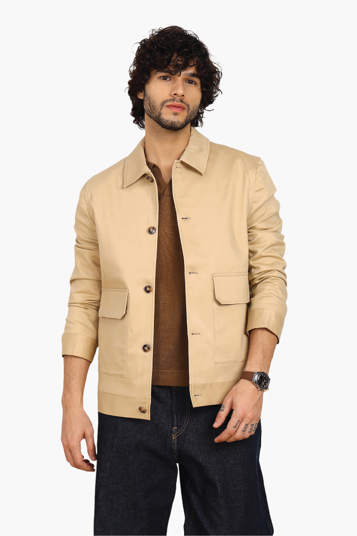 BEIGE TWILL JACKET