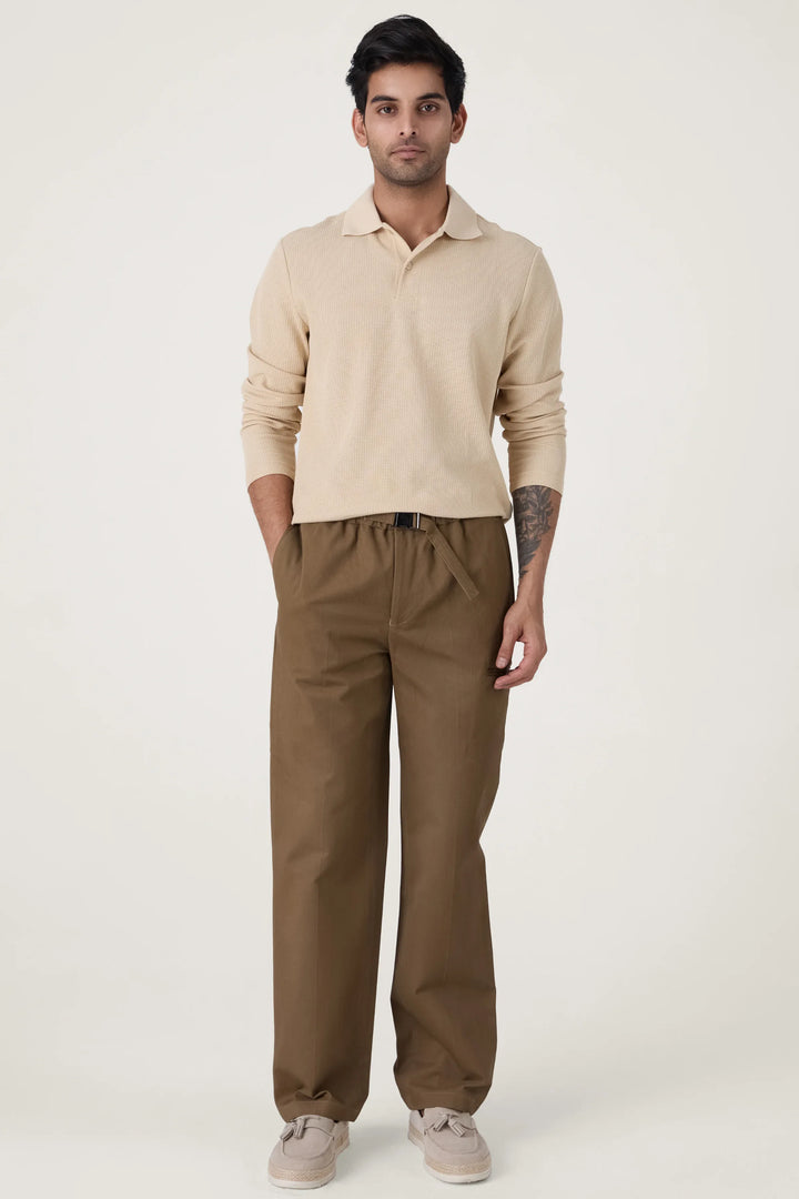 BUCKLE CARGO TROUSERS KHAKHI - CRAIG
