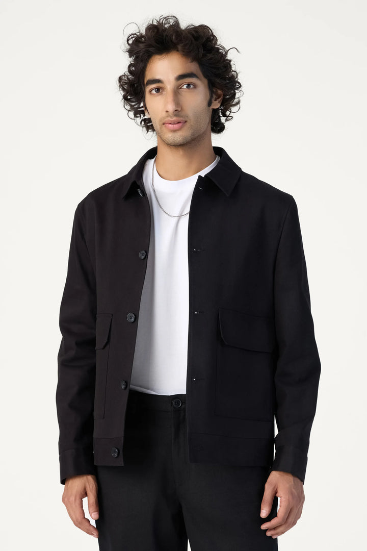 BLACK TWILL JACKET - CRAIG