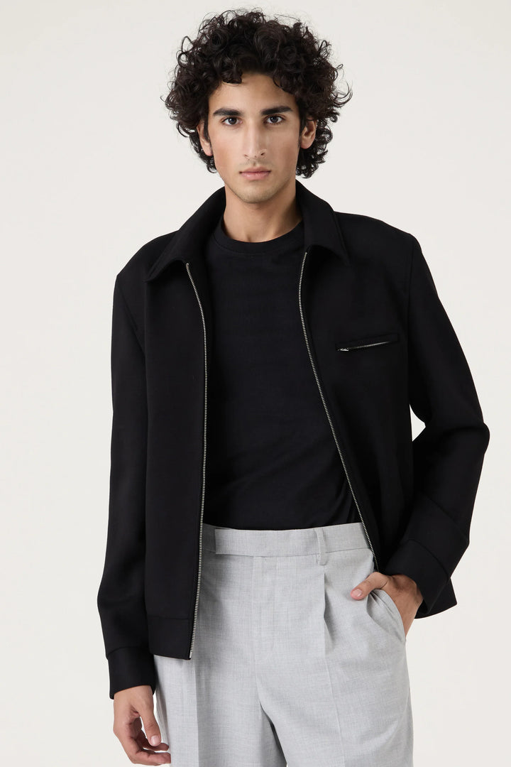 HARRINGTON BLACK BOMBER - CRAIG