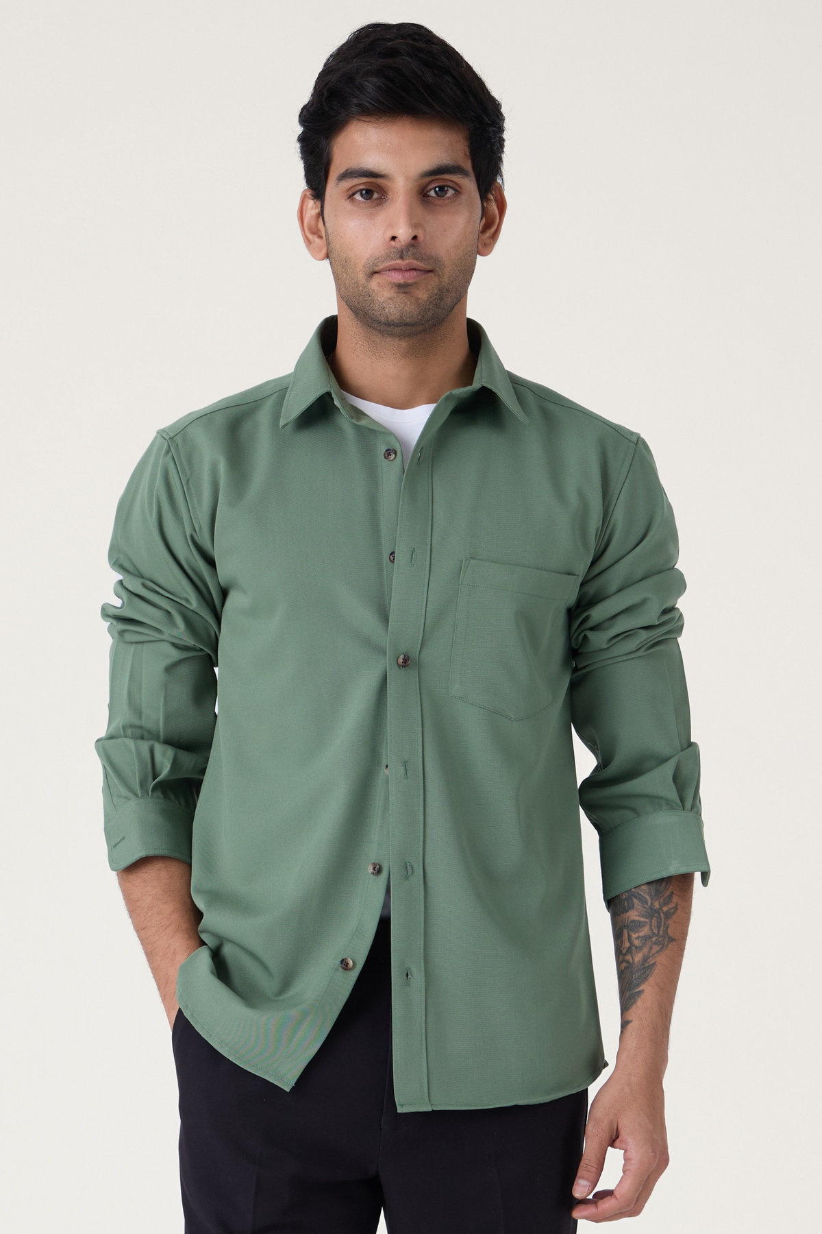 JADE COTTON TWILL SHIRT