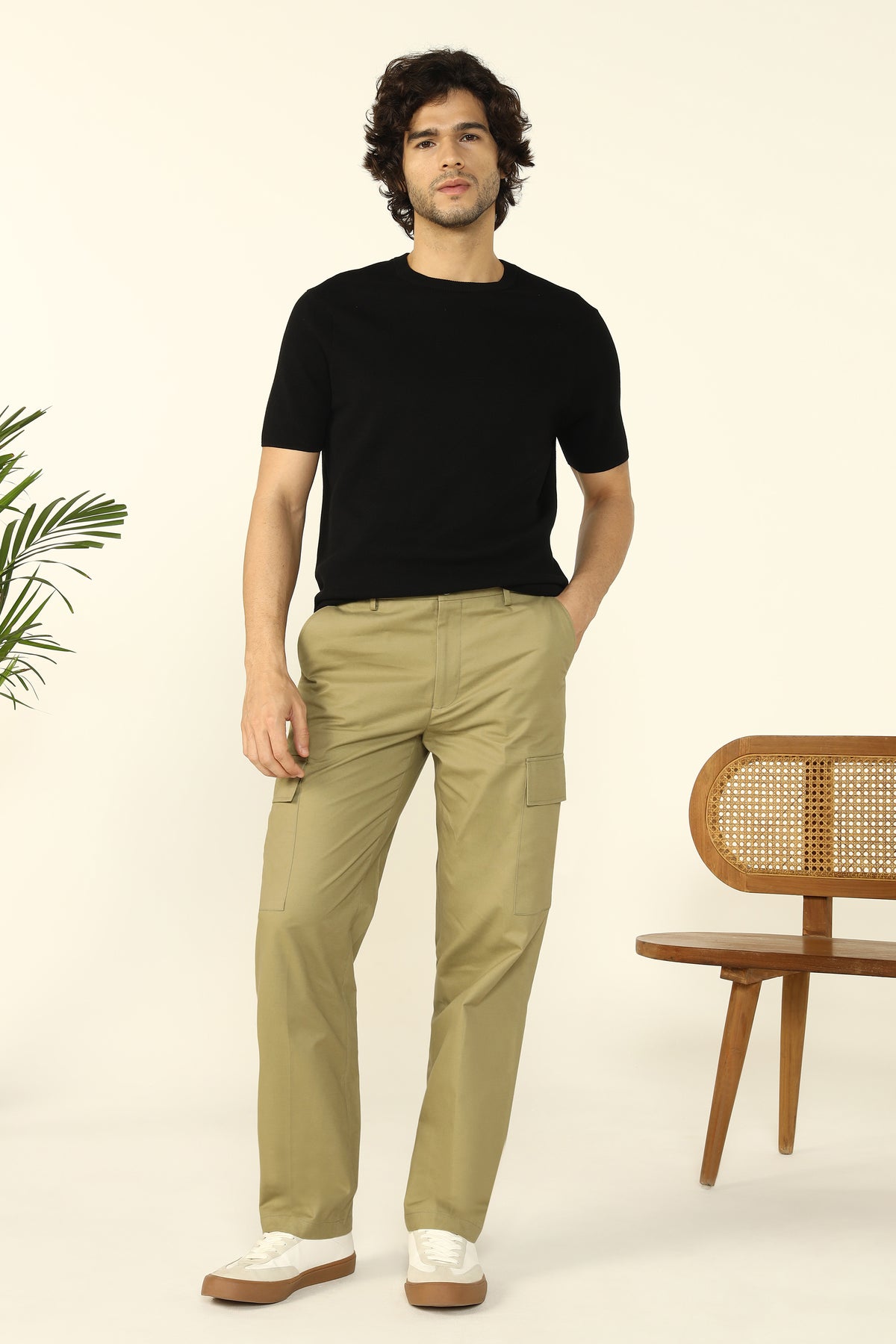 REGULAR CARGO TROUSER LIGHT OLIVE