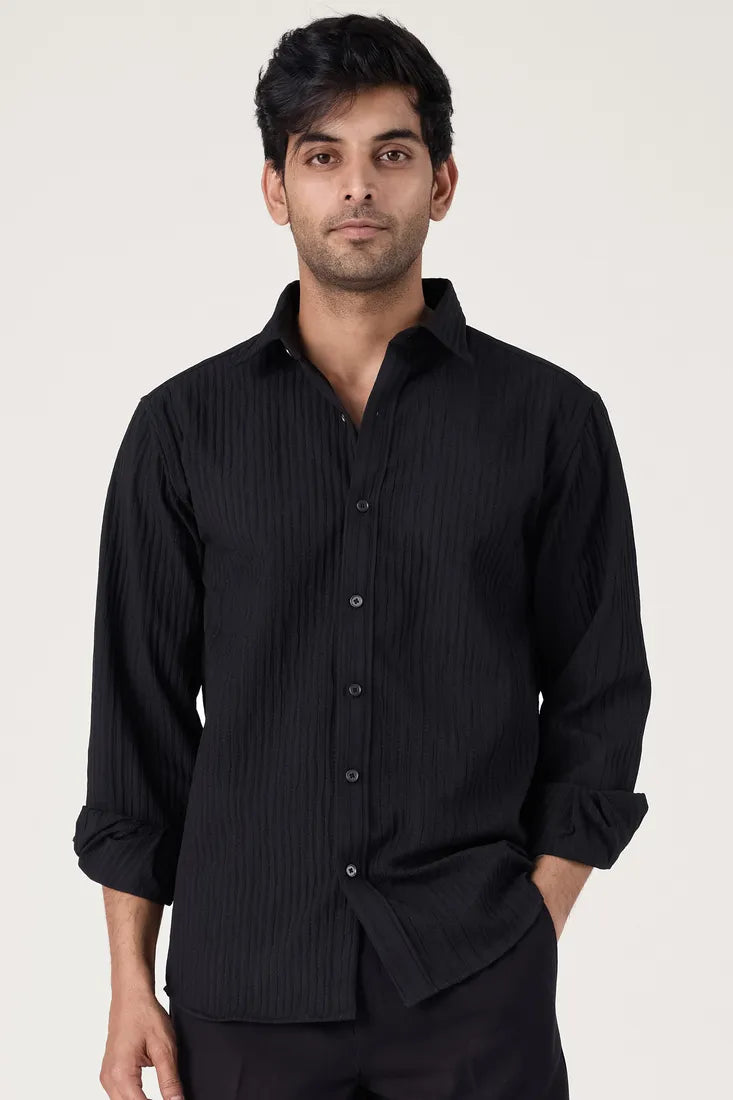 BLACK EVENING SHIRT