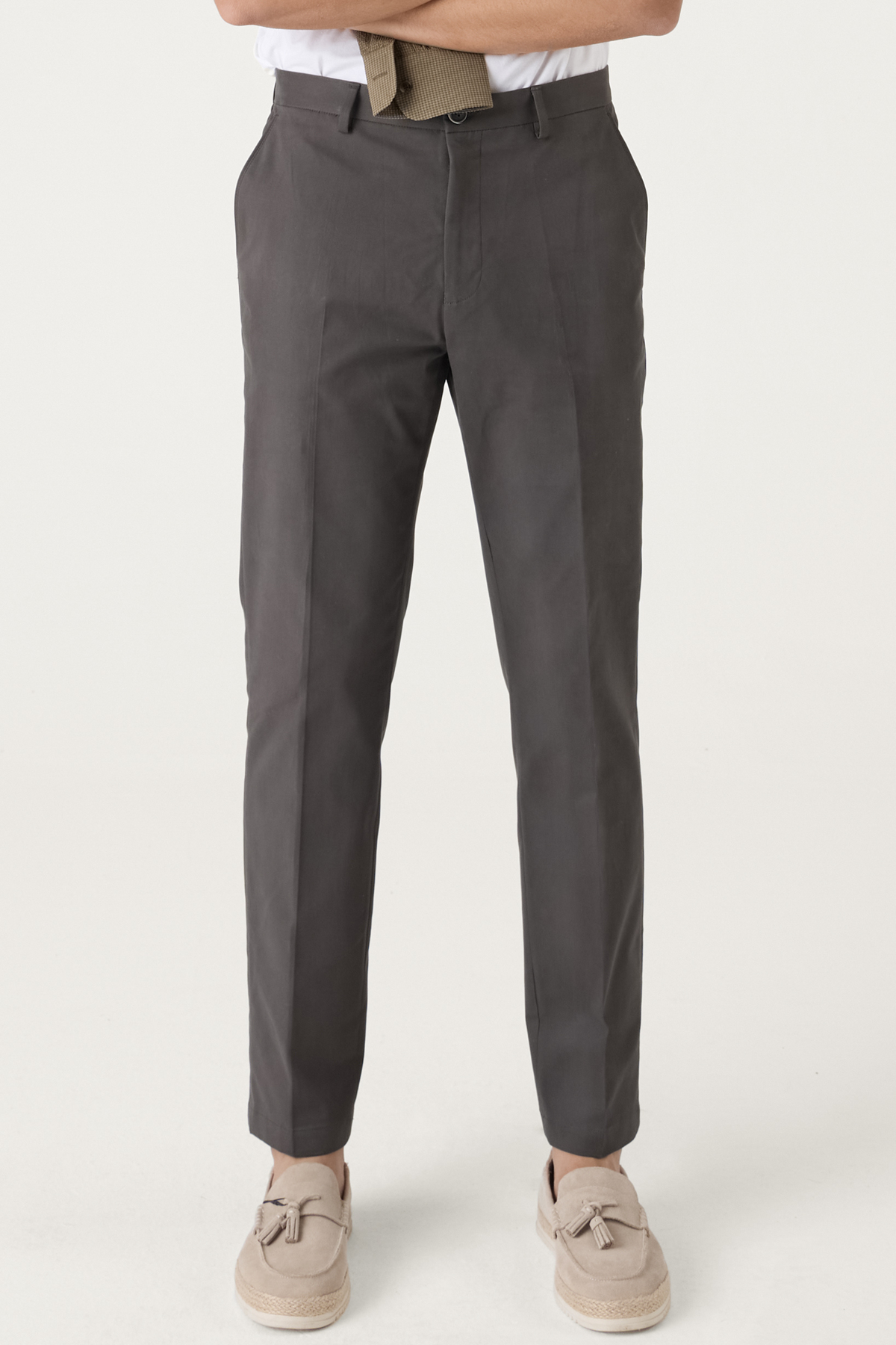 CLASSIC COTTON CHINOS GREY