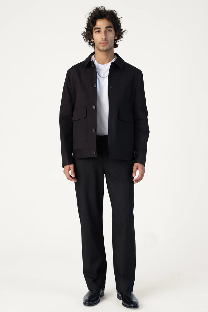 BLACK TWILL JACKET - CRAIG