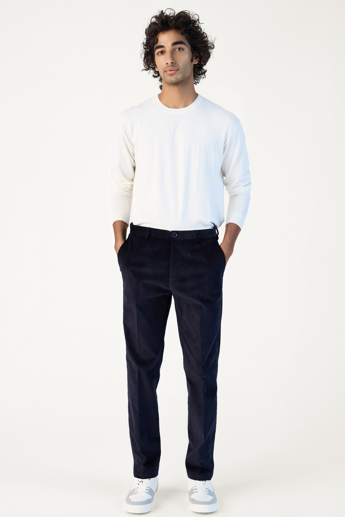 CORDUROY PANTS NAVY