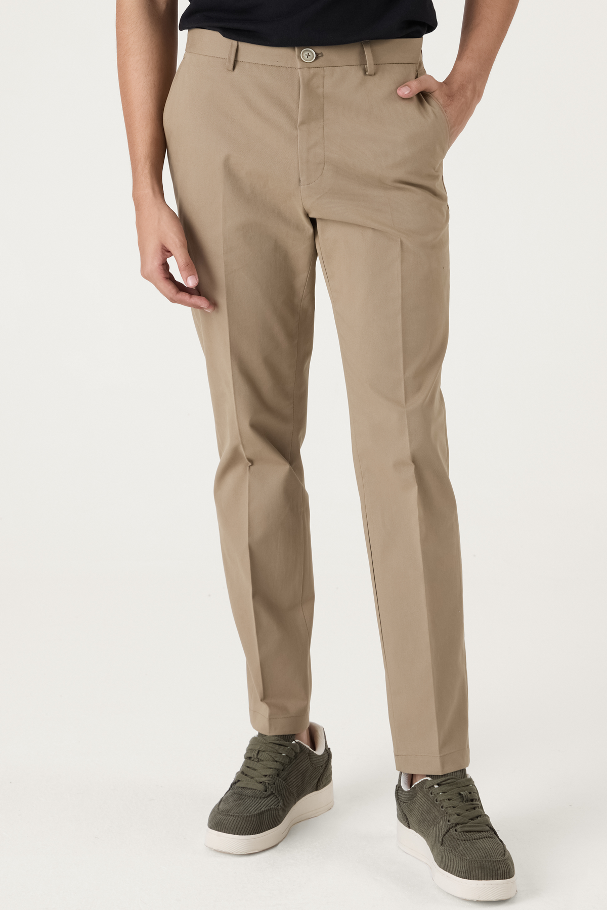 CLASSIC COTTON CHINOS KHAKHI