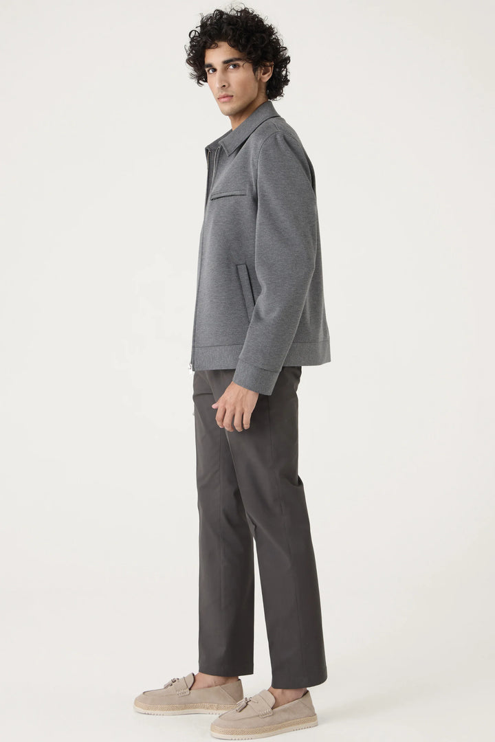 HARRINGTON GREY BOMBER - CRAIG
